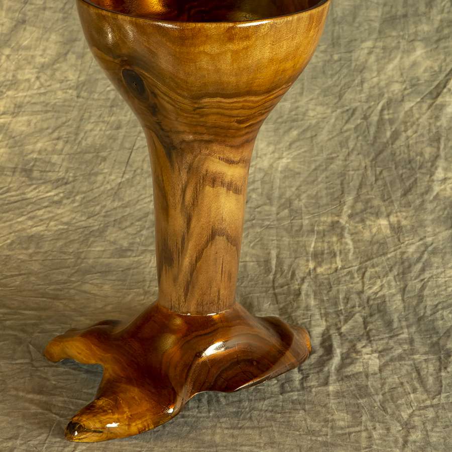 Carved Footed Vase