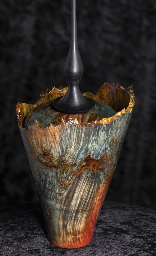 Wood Art Vase